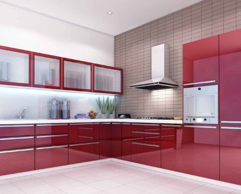 Red-Color-Modular-Kitchen-Ideas-and-Pictures